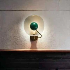 Circle Wall Sconce Brass Sputnik Stilnovo Modern Italian light Industrial Lamp