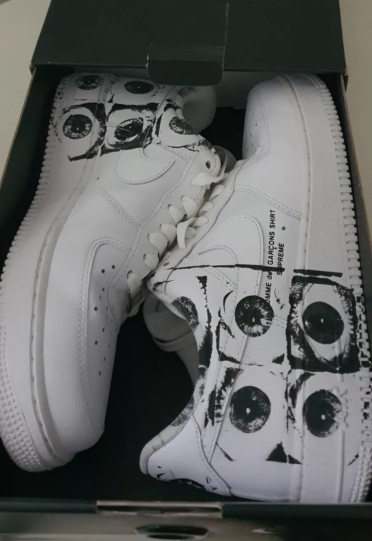 Lot SS17 Supreme x Commes Des Garcons Nike Air Force 1 Low US 8,5 UK 7,5 EU 42