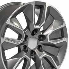 20 23376222 Rim Fits Gmc Chevy Cv32 Gunmetal Machined 20x9 Wheel 5916