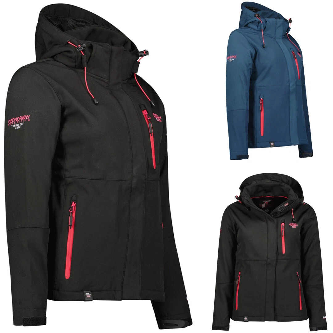 Geographical Norway Giacca In Pile Donna, Morbida E Calda, Modello Marino, Taglia 42