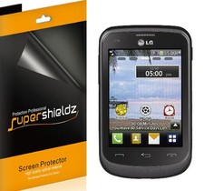 6X Supershieldz Protector de Pantalla Transparente Protector Cubierta Ahorrador para LG 306G / 305C