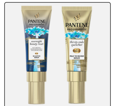 Pantene Pro V-Miracles 8H Aktivserum 70ml & Milch-Wasser-Serum 70ml Neu 