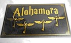 HARRY POTTER 2018 Alohomora Gold/Black Key Rack Holder Magical 4 Hooks FAB-NY