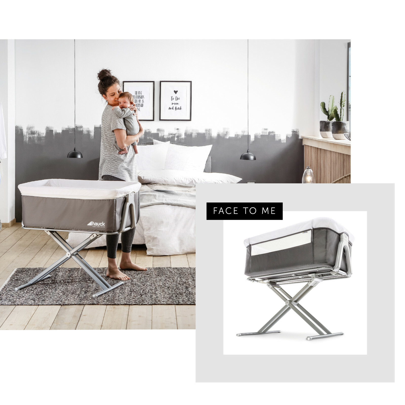 hauck face to me crib sheets