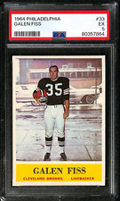 1964 PHILADELPHIA #33 GALEN FISS BROWNS - PSA 5 EX