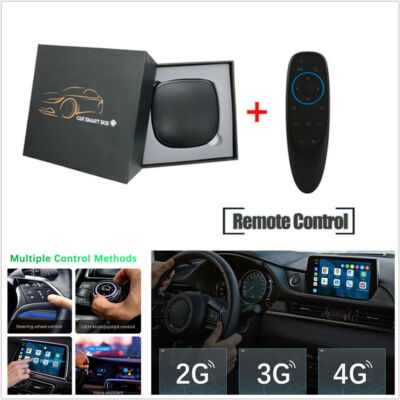 1x Car Dual BT 4G LTE Android Ai MMB Box With Remote Control Support For Carplay