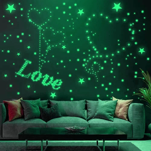 435PCS Star Wall Sticker Glow In The Dark Luminous Kids Bedroom Home Decal - Picture 6 of 18