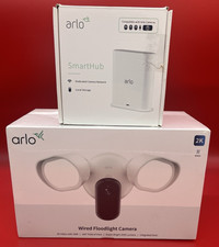 Arlo Smart Hub Network and Wired Floodlight Camera~Home Security~New