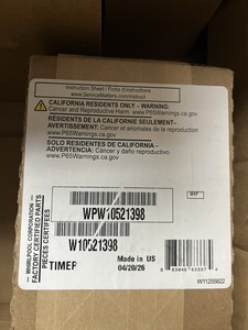 WPW10521398 Whirlpool Timer OEM new 