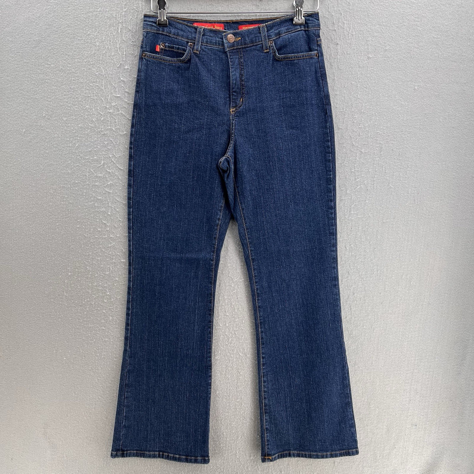 Womens 10p Blue Straight Leg High Waist Classic See Measurem