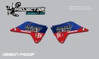 Graphics Shroud decals stickers for Honda CRF250R CRF450R (MADE IN USA)