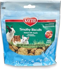 Kaytee Timothy Biscuits Baked Treat for Pet Guinea Pigs, Rabbits & Other Small