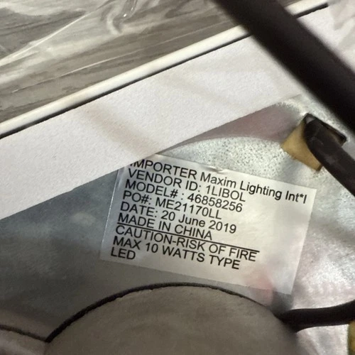 MAXIM 57720WTWT Wafer LED 1-Light 4.5" Wide White Flush Mount Light Outdoor - Picture 5 of 9