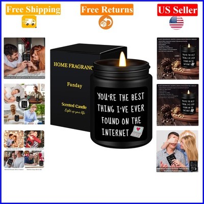 Black Cedar Juniper Sandalwood Scented Candle for Him, 14 oz, Indoor Use
