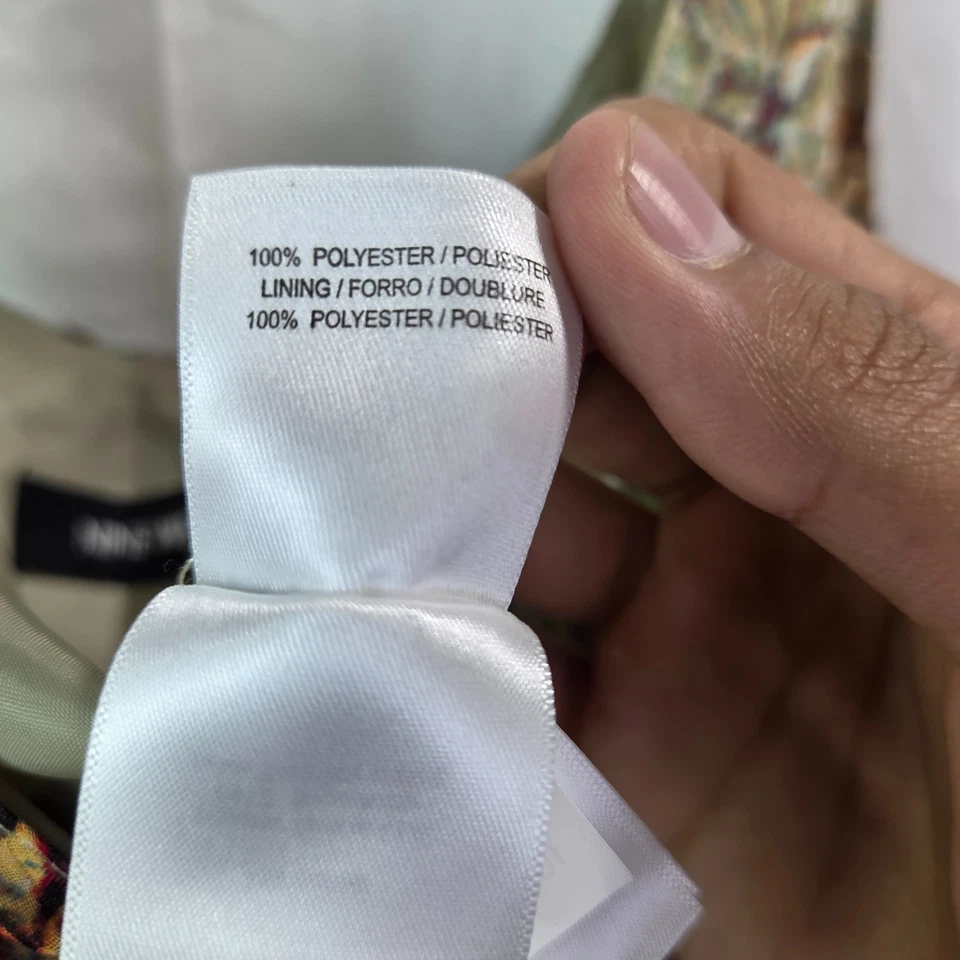 Maxi Vestido Para Mujer Nine West Estampado Multi Nivel Talla 10 Cuello Redondo Sin Mangas Foto 4 de 4