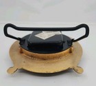 Elegant  Green And Gold Enamel Oval Taiwan Shontek Dm2000 w/ stand Quartz Clock — photo 6
