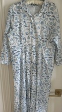 Julia Amory Womens 3/4 Sleeve 100% Cotton Button Up Long Beach Dress Size XL