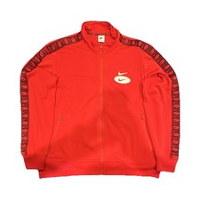 Nike Mens Red Track Jacket XL Full Zip Polyes...