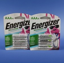 2 Pack Energizer 800mAh Recharge Power Plus AAA Batteries 4 X2 Rechargeable