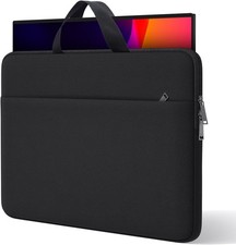 24 Inch Portable Monitor Case Carrying Sleeve Compatible 23.8-24 Inch, Black