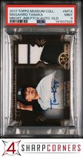 2017 TOPPS MUSEUM COLLECTION MATERIALS PATCH AUTO GOLD MASAHIRO TANAKA #/5 PSA 9