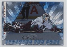 1997-98 Pinnacle Be A Player Stacking the Pads Guy Hebert #1 1k9