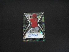 2023 LEAF EXOTIC *PEACOCK* CRYSTAL AUTO- ALEC BURLESON- ST. LOUIS CARDINALS- 1/4