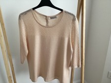 Hobbs Peach Coloured Knit Top Size 16