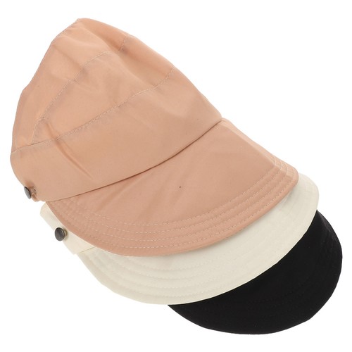  3 szt. letni kapelusz przeciwsłoneczny: szerokie rond ochrona przed promieniowaniem UV szybkoschnąca lekka czapka z daszkiem - Zdjęcie 7 z 12