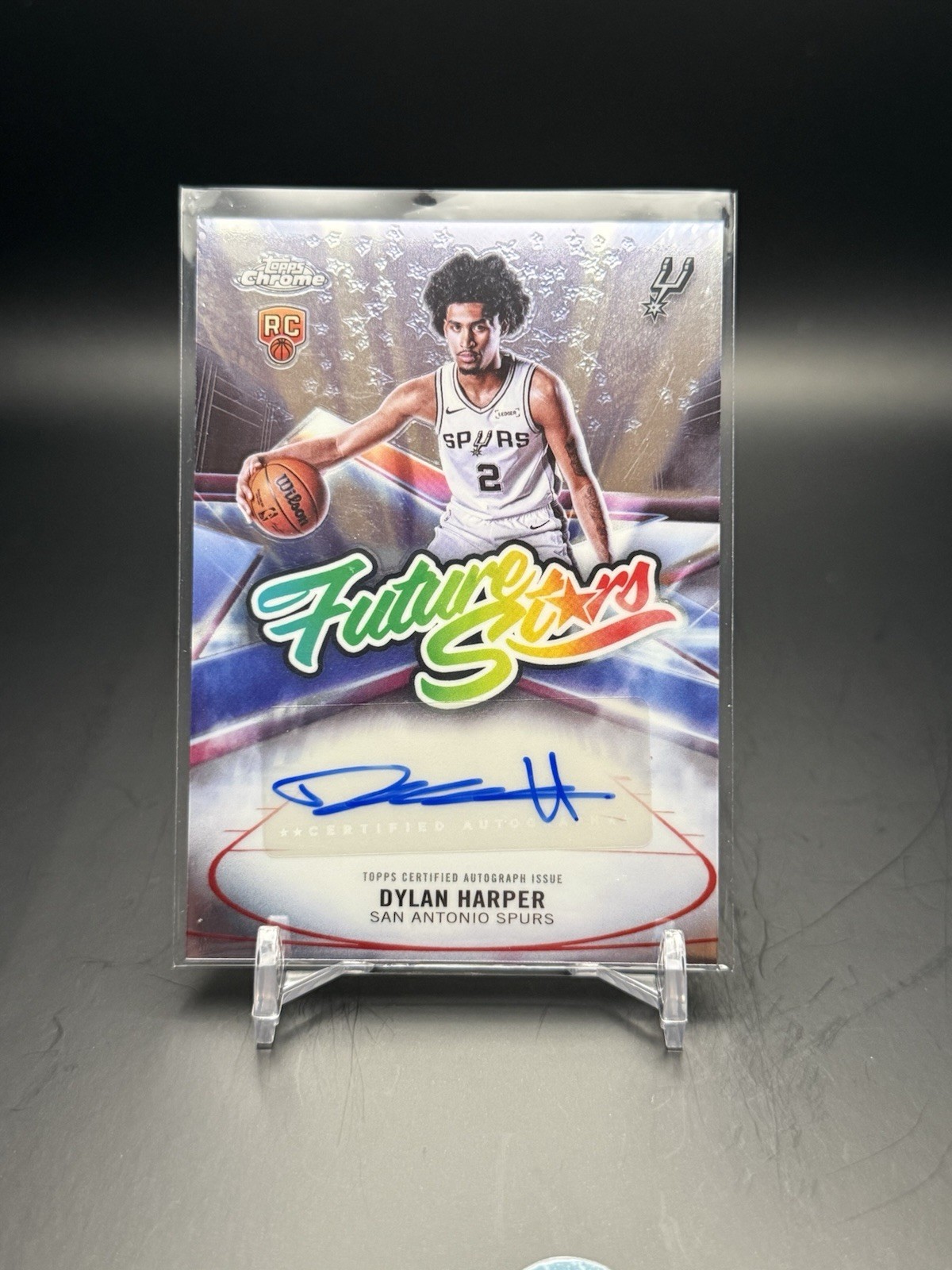 2025-26 Topps Chrome - Future Stars Autographs Dylan Harper #FS-DH (AU, RC)