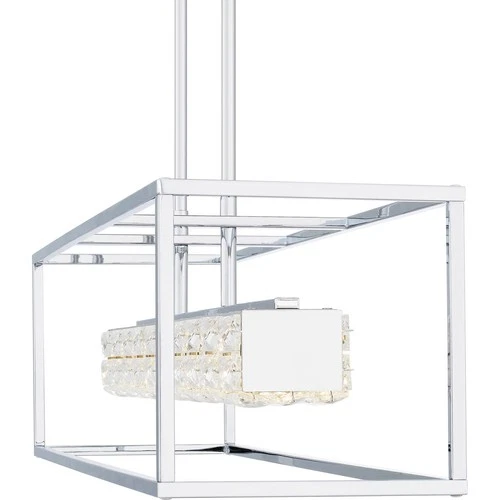 Polished Chrome LED Linear Chandelier from the Dazzle Collection - Picture 5 of 7