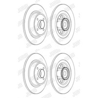 2X Jurid Bremsscheiben Hinten 275Mm Voll Passend FÜR Renault Megane ScÉNic |