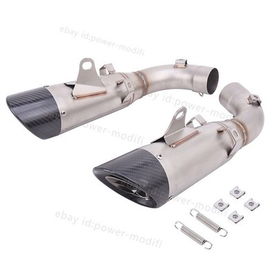 For Ducati Hypermotard 950/950 SP 2019-2025 Exhaust Tips Slip On 2*Muffler Pipe