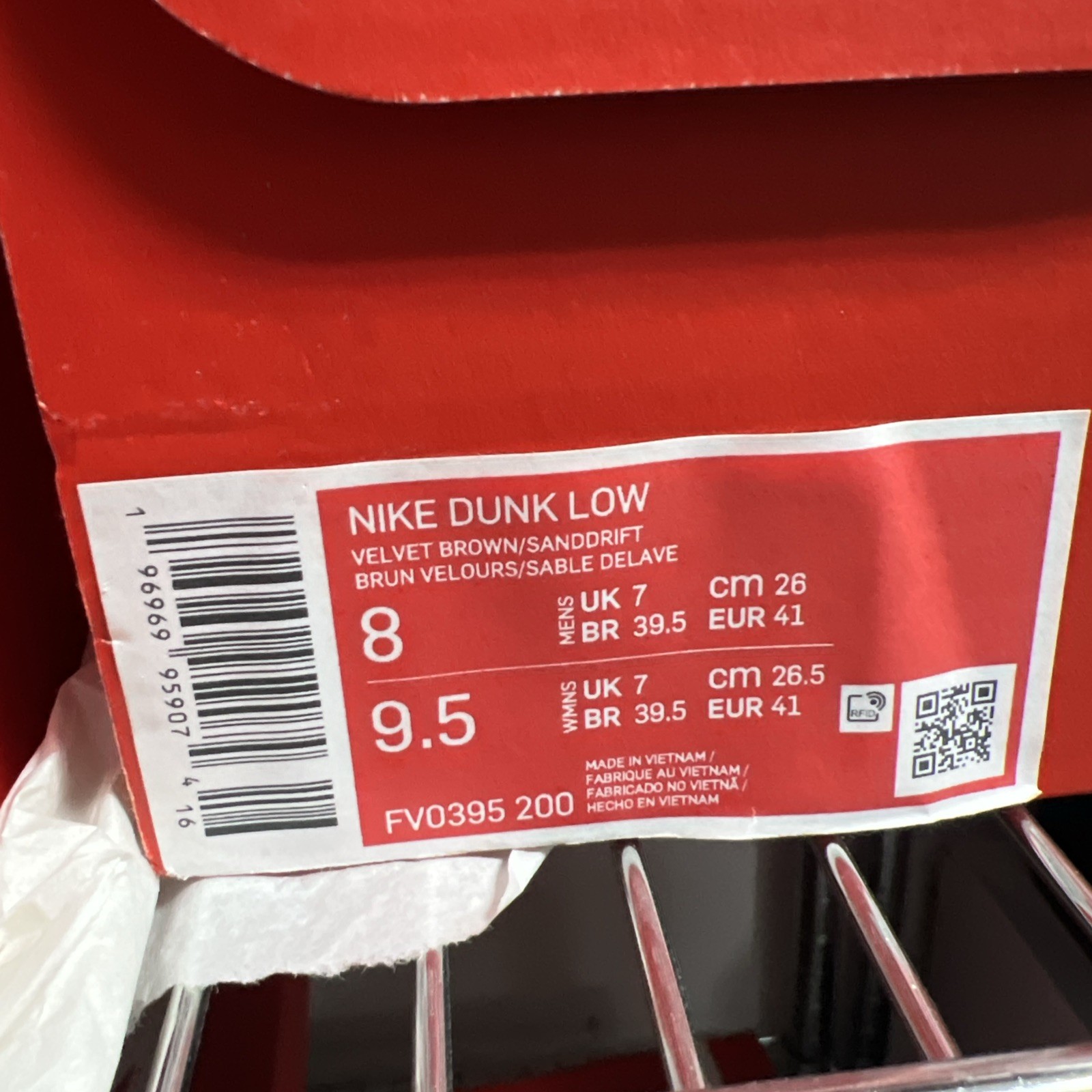 Size 8 - Nike Dunk Low Red Panda thumbnail 9