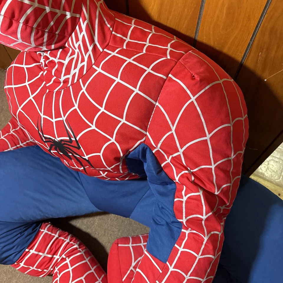 Juguete de 5 pies de altura Spider Man tamaño real fábrica película de peluche promoción raro Marvel Foto 4 de 4