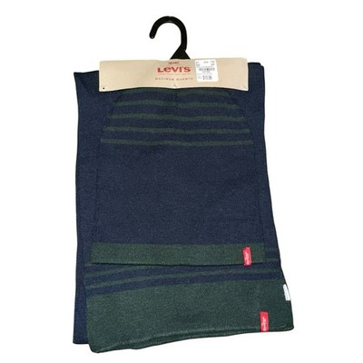 Levi s NWT Men s Small Beanie Scarf Set Navy & Green Set Of 2 Pieces New