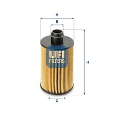 UFI Ölfilter 25.112.00 Filtereinsatz für THEMA LANCIA WK CHEROKEE JEEP WK2 4 VAN