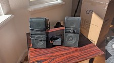 YAMAHA NX-50 Powered Speaker Pair Compact Audio System Vintage Retro Black