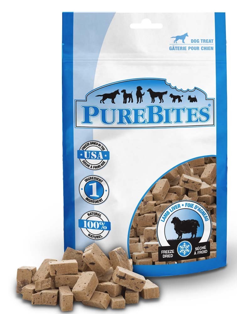 PureBites Dog Lamb Liver Freeze Dried Natural Healthy Nutritious Treats 3.35oz
