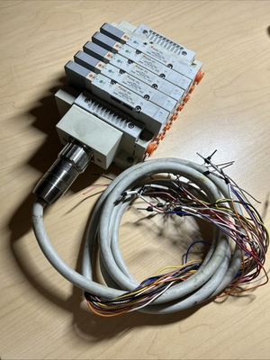 #ad #ad SMC 6 Port Manifold Block with 5 SV2400 5FU’S Manifolds With Cable $122.50