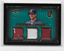 Muestras UD Premier Premier 2008 numeradas en oro/25 Victor Martínez #PS-VM