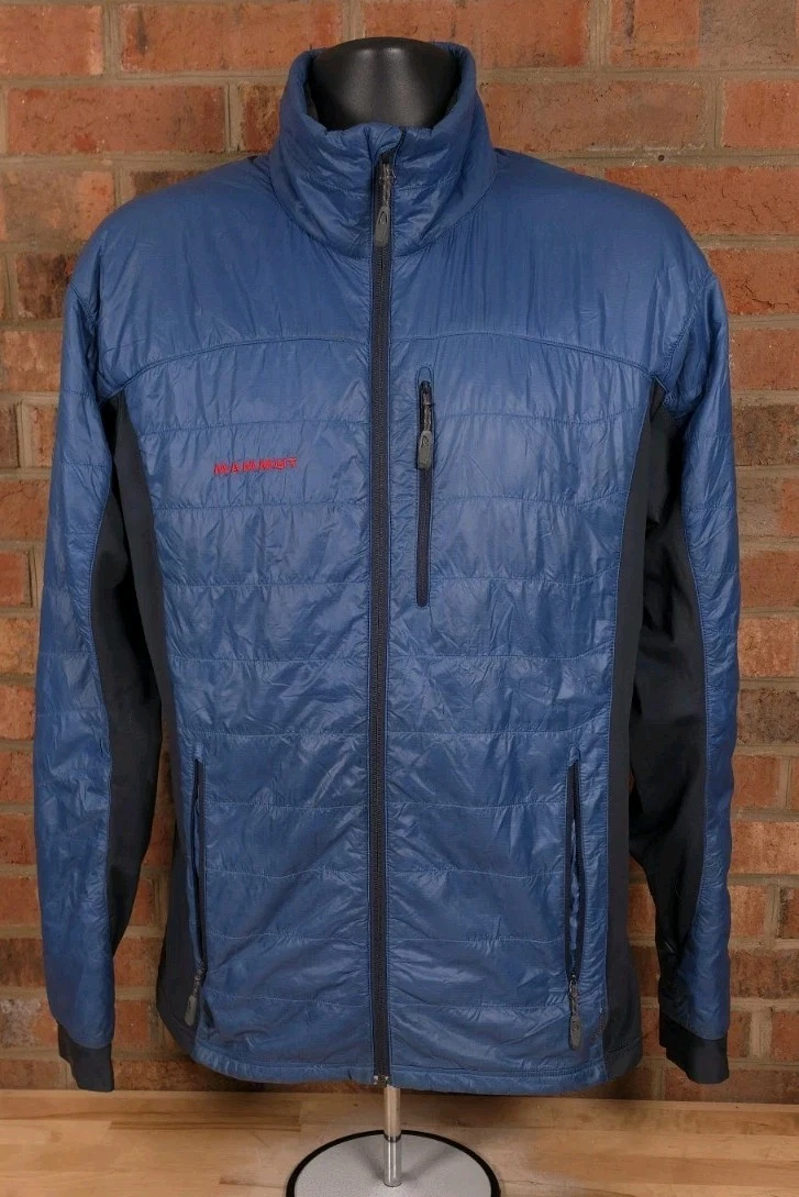 Mammut Jacket Mens Large Blue Insulated Polartec Alpha Ripstop Outdoor Hybrid - product detail image 1