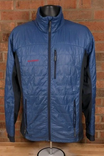 Mammut Jacket Mens Large Blue Insulated Polartec Alpha Ripstop Outdoor Hybrid video thumbnail