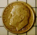 Photo of a 1950-P Roosevelt Dime from an eBay listing that sold on Jul 19, 2026