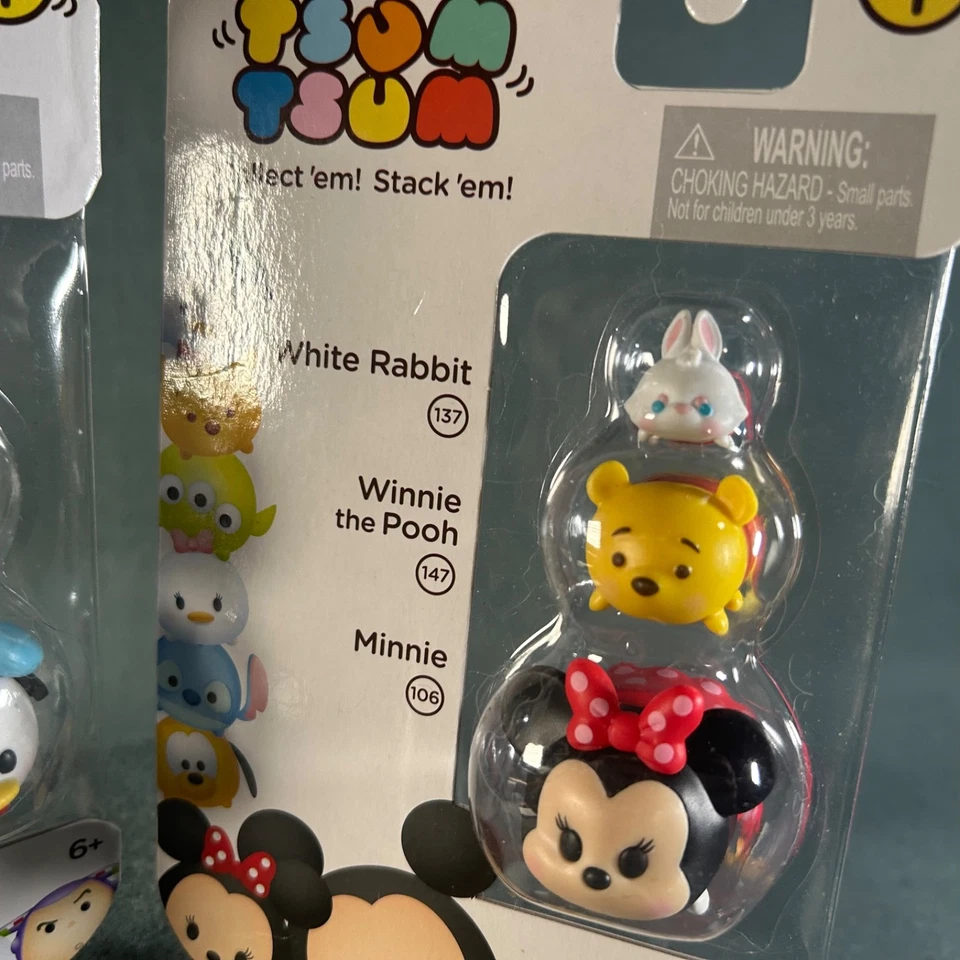 Disney Tsum Tsum Series 1 Jakks Pacific Vinyl Figure Lot Eeyore Olaf Donald Pooh - Image 2 of 4