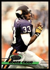 Roger Craig 1993 Stadium Club #197 Vikings NFL READ FREE SHIPPING AutographDen