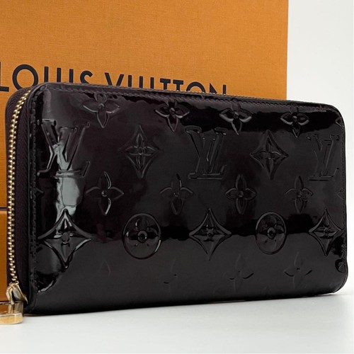 Louis Vuitton Zippy Wallet Vernis Amarante Leather Bifold Pre-owned From Japan