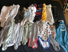  18 One Piece 6-9 Month Baby Boy Clothes Short And Long Sleeve