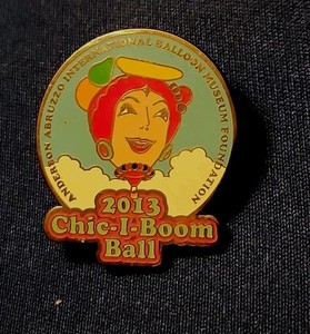 2013 "CHICABOOM" special shape hot air balloon pin, "S/H comb