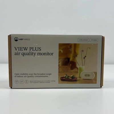 New AirThings View Plus Air Quality Monitor Gray 2960
